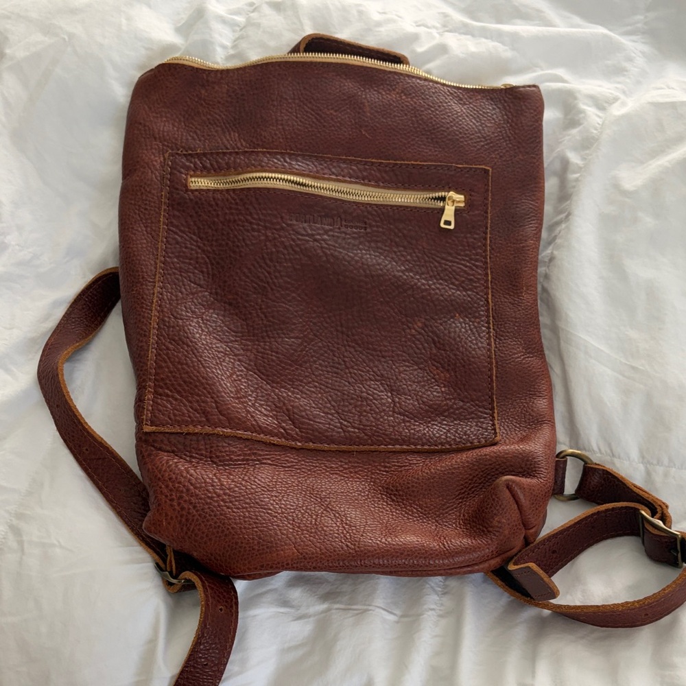 Portland Leather Rich Brown Backpack